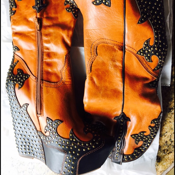 Jeffrey Campbell "Giddy Stud" Wedge Boot