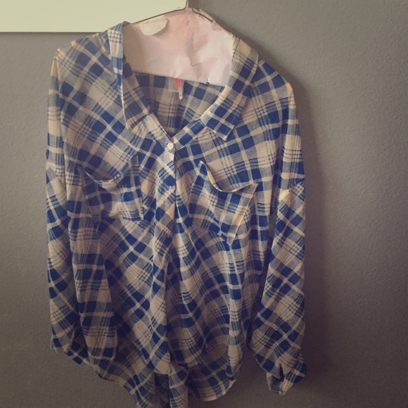 Free People collared Button up