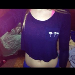 Pacsun long sleeve crop top