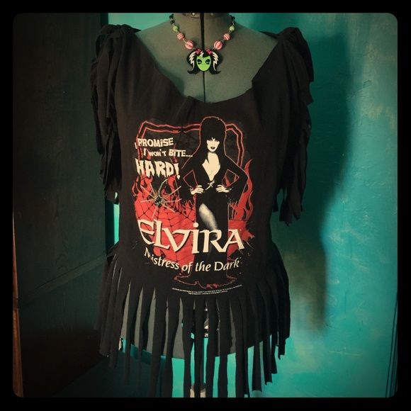 Tops - Elvira ReVamped Fringe Crop Top : PLUS SIZE