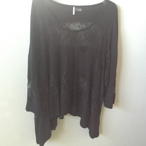 Black Lace Tee
