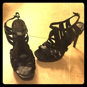 Diane Von Furstenberg Black Heels