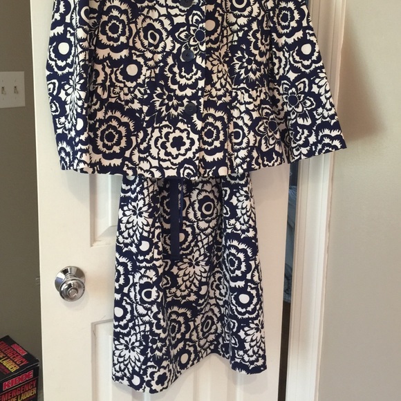Talbots sleeveless dress with short jacket