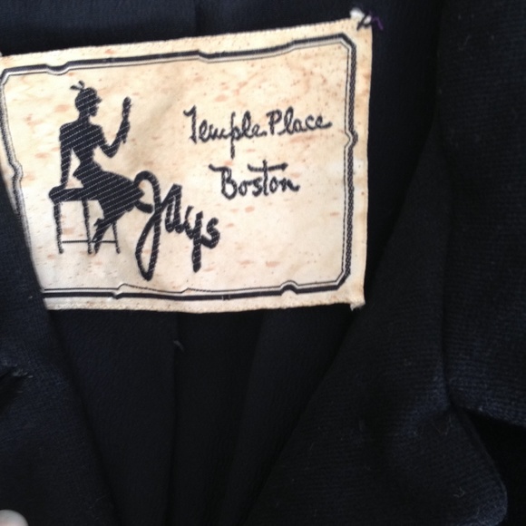 Vintage jacket w rhinestone buttons - Picture 2 of 3