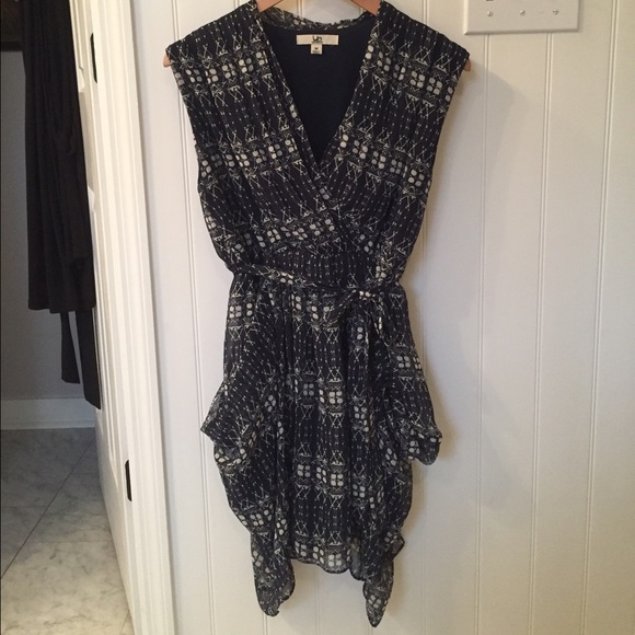 LAST CHANCE Navy silk dress