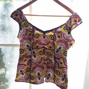 Anthropologie Edmé & Esyllte Printer Top