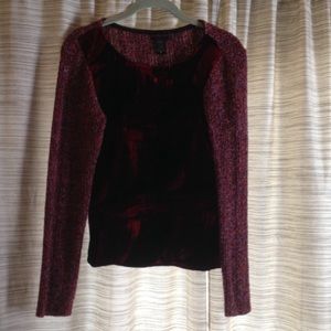Gorgeous Custo Barcelona velvet/ sweater shirt.