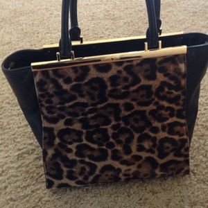 MK Lana leopard-calf hair tote. Limited edition.