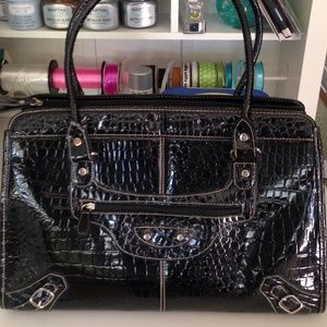 🇺🇸Croc Bag or Business Tote Faux Patent
