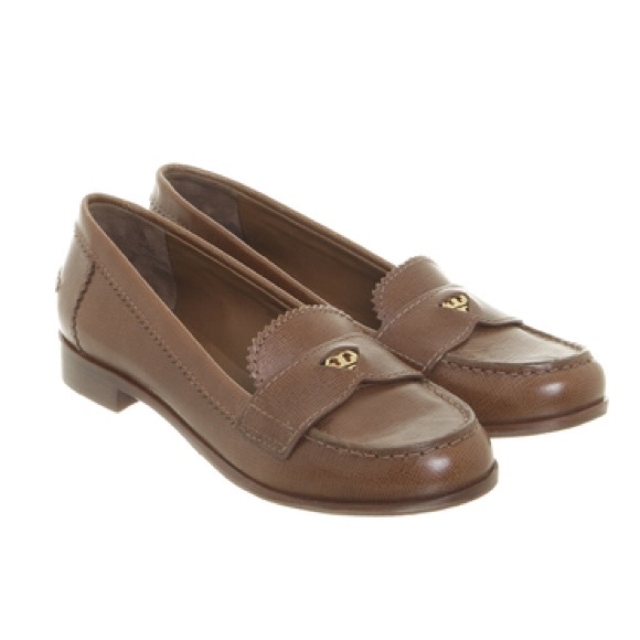 Tory Burch Shoes - Tory Burch penny loafer shoes brown leather