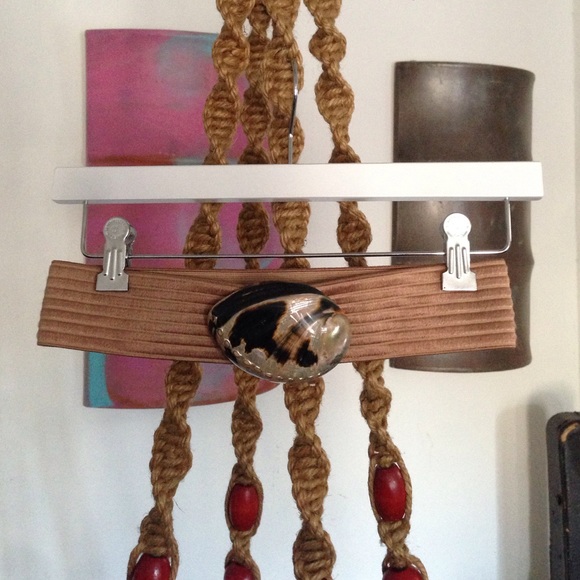Vintage Seashell Tan Belt OS