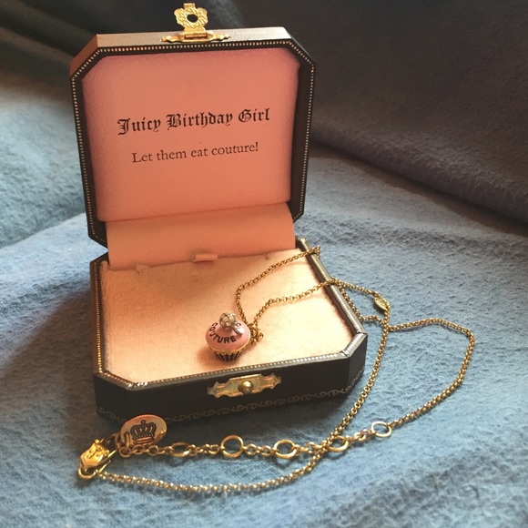 Authentic Juicy Couture Pink Cupcake Necklace