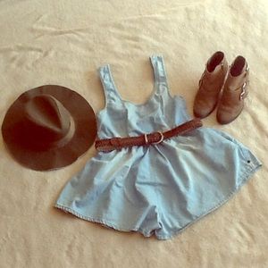 One teaspoon denim romper