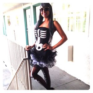 Skeleton tutu costume