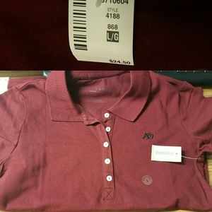 Red collar Aeropostale shirt
