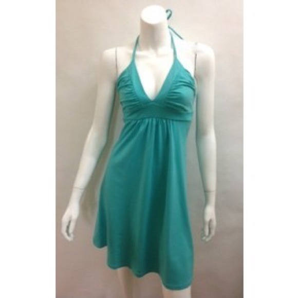 Susana Monaco Gather String Halter Tie Dress