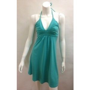 Susana Monaco Gather String Halter Tie Dress