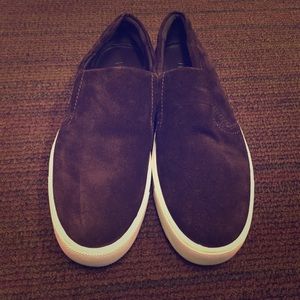 Vince Suede Slip On Sneakers