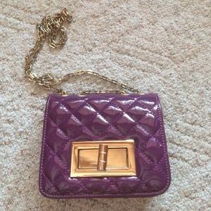 Purple satchel