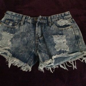 High waisted shorts