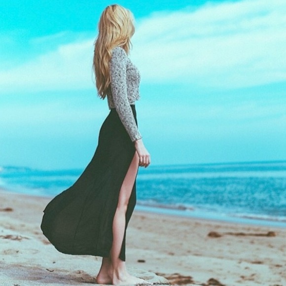 Brandy Melville Black "Corin" Maxi skirt