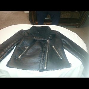 Black Sherling Coat Jacket