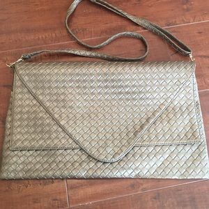 2 zipper pocket clutch/purse