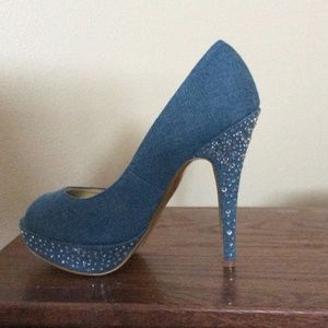 Denim pumps!