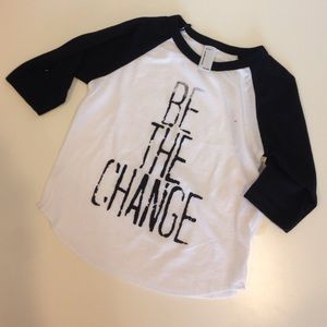Toddler raglan tee.
