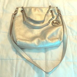 Michael Kors silver tote