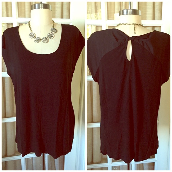 Mossimo Supply Co. Tops - Cap Sleeved Mixed Media Top