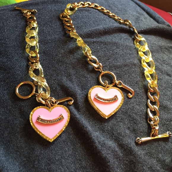 Authentic Juicy Couture Necklace and Bracelet set