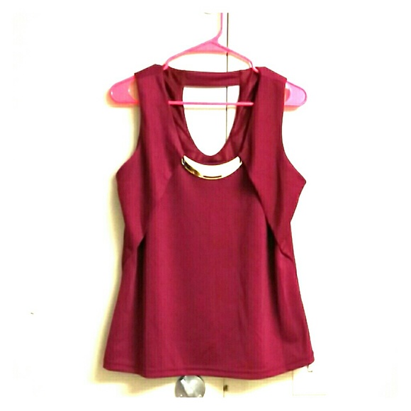 Burgundy blouse