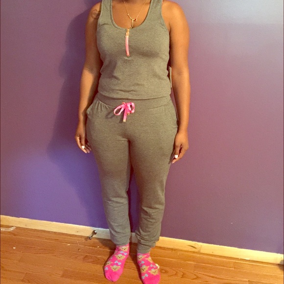 Pink & Grey juicy couture jumpsuit.