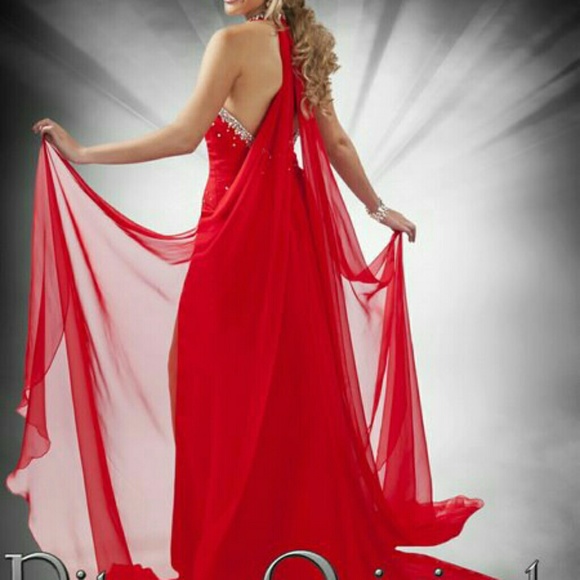 SOLD Watermelon Ritzee Originals Pageant Gown - Picture 2 of 4