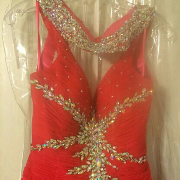 SOLD Watermelon Ritzee Originals Pageant Gown - Picture 3 of 4