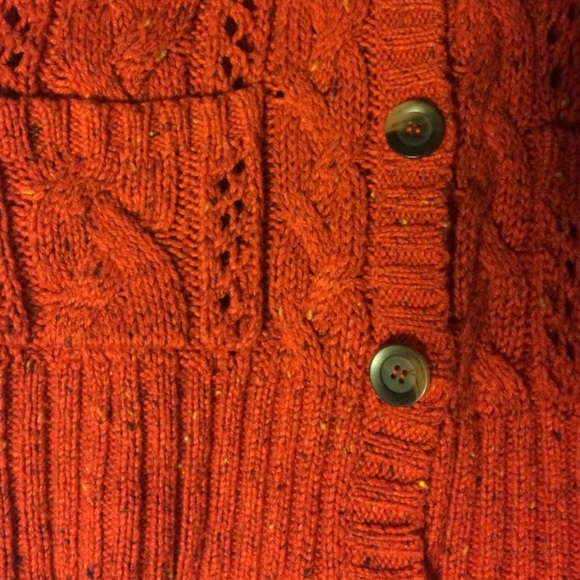 orange cardigan - Picture 2 of 4