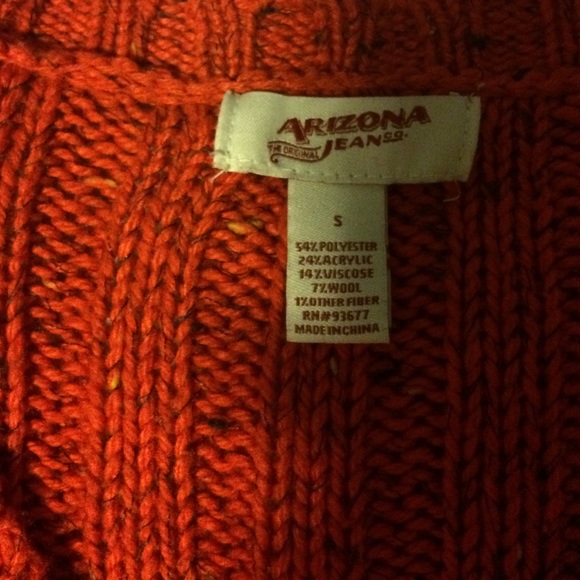 orange cardigan - Picture 3 of 4