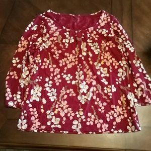 Lands end patterned shirt