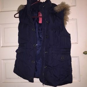 Navy blue vest