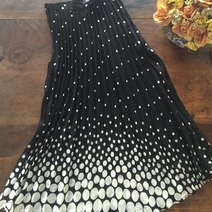 Vintage brand polka dot long skirt