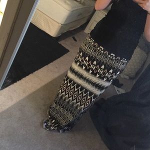 Printed maxi skirt