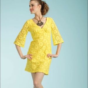 Trina Turk 3/4 sleeve lace dress