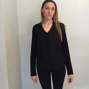 Embellished Long Sleeve Top