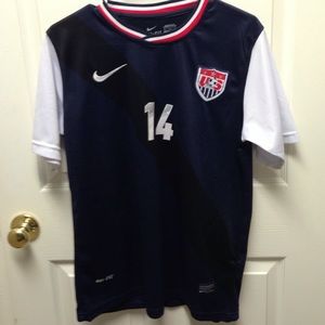 USA women's soccer team jersey.