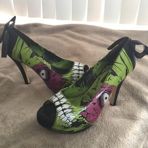 Open Toe Zombie\Pin Up High Heels💚