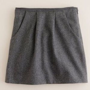 J Crew Felted Wool Mini Sz 0 Heathered Gray