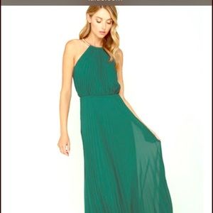 Bright green Lulu's Maxi NWOT!!!