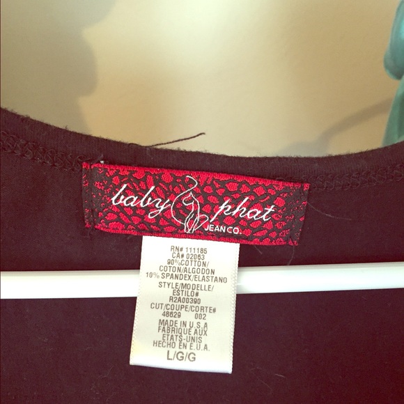 BabyPhat fitted cotton dress, 3/4 sleeve