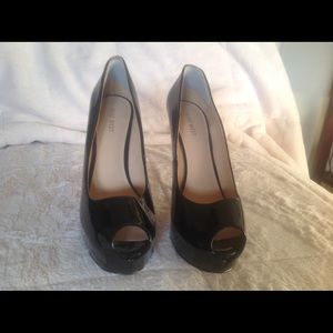 Nine West Black Patent Leather Shoes